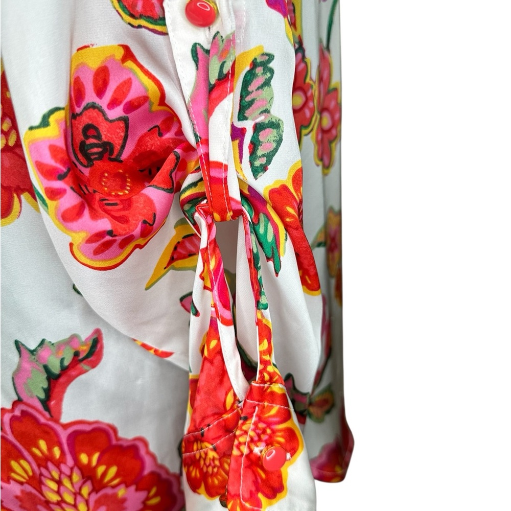 Jones‎ New York Floral Button-Down Blouse - Size L - Picture 5 of 6